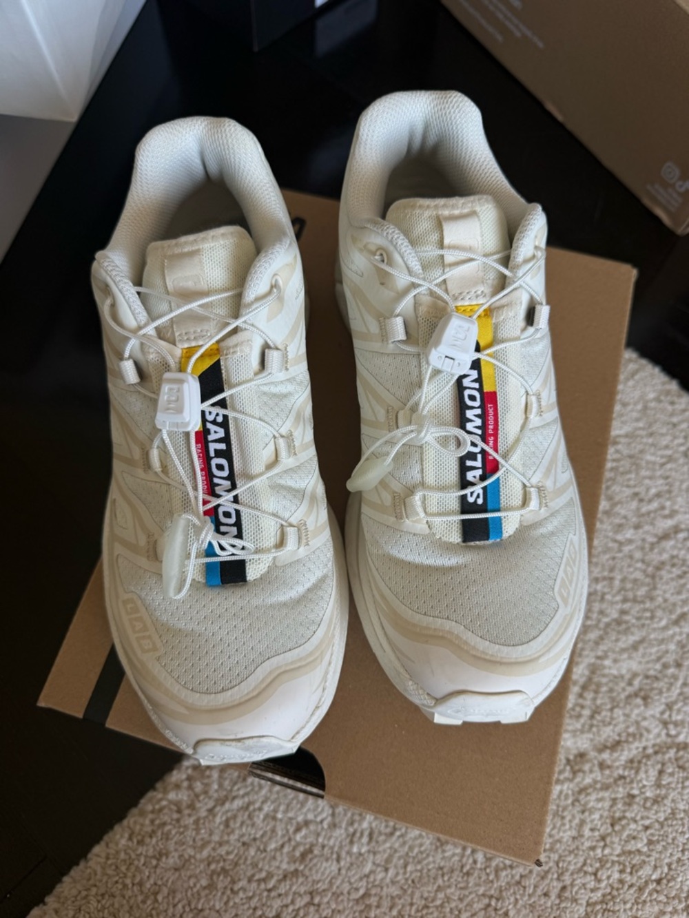 Salomon XT-6 Vanilla Ice Almond Milk Sneakers US 6